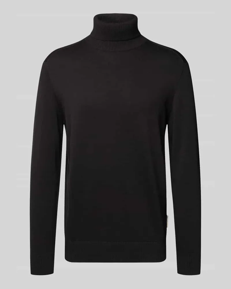 Tom Tailor Regular Fit Rollkragenpullover aus reiner Baumwolle 