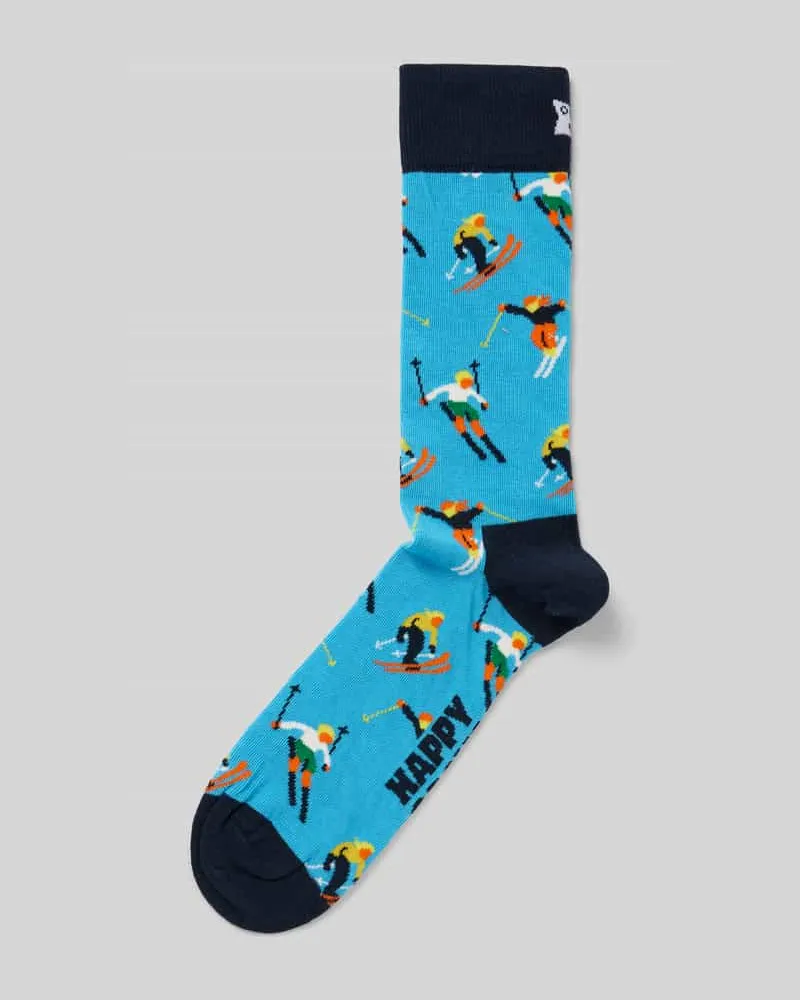 Happy Socks Socken mit Motiv-Stitching 