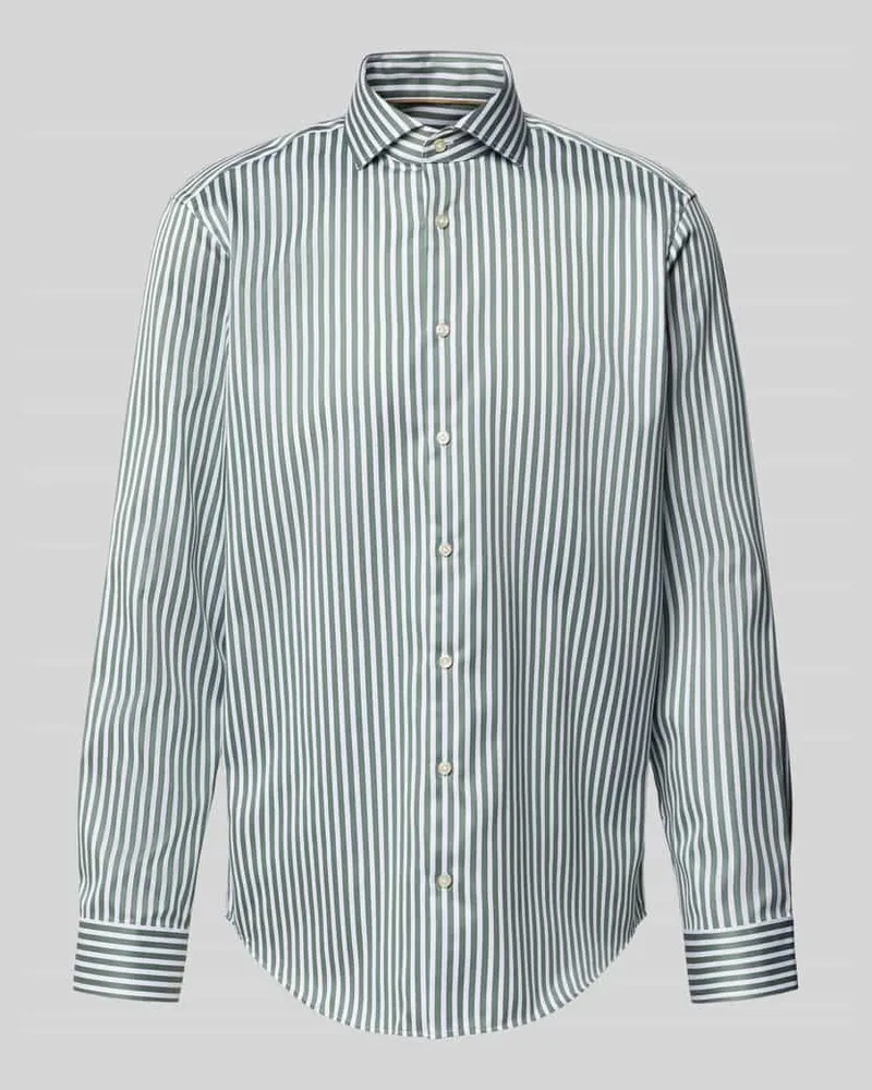 JAKE*S Regular Fit Business-Hemd mit Knopfleiste 