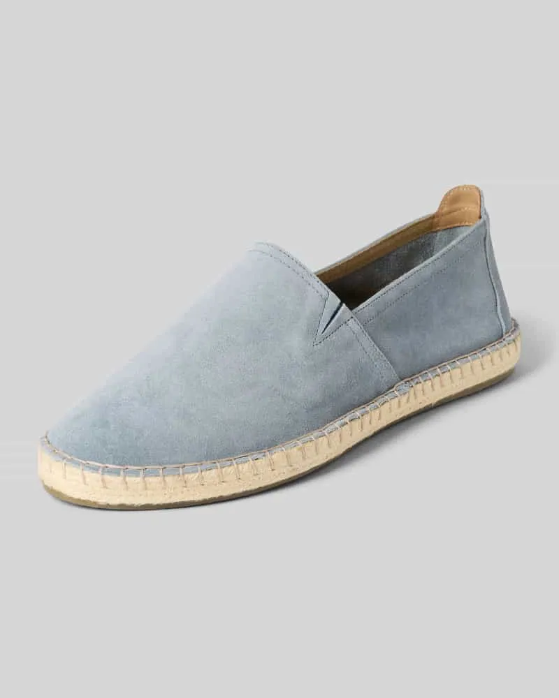 JOOP! Espadrilles mit Motiv-Prägung Modell 'velluto stampa lias Hellblau