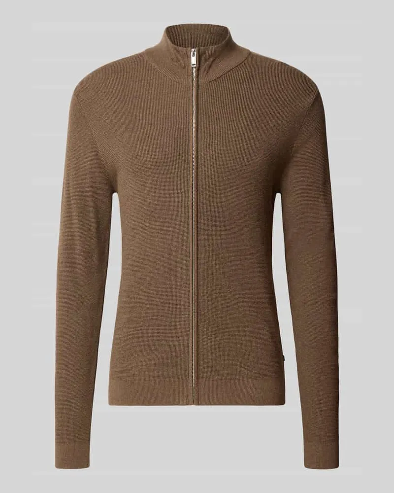 Matinique Slim Fit Strickjacke aus Baumwoll-Mix Modell 'lagoon Mud