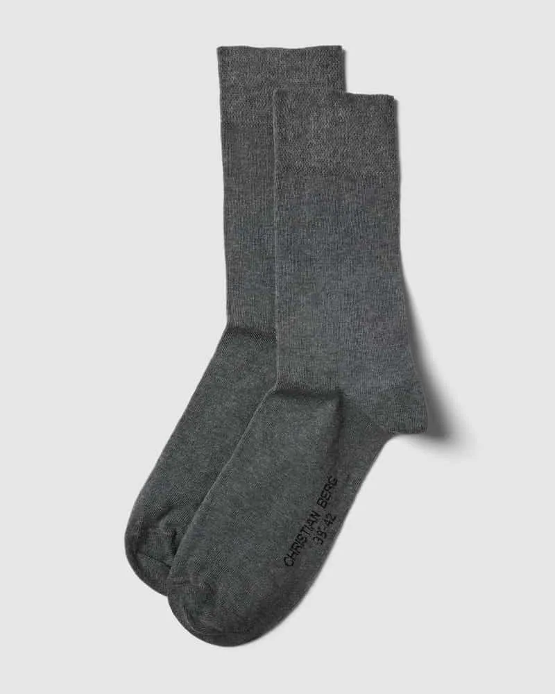 Christian Berg Socken mit elastischen Bündchen im 2er-Pack 