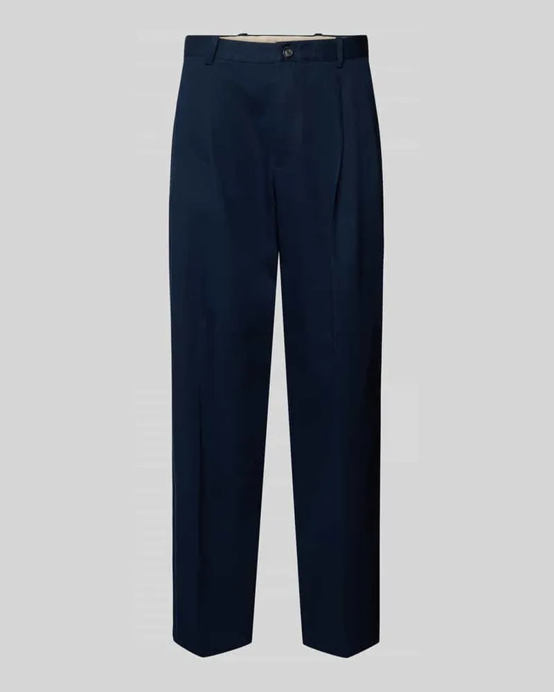 Tommy Hilfiger Weite Fit Hose aus reiner Baumwolle Modell 'MURRAY Marine