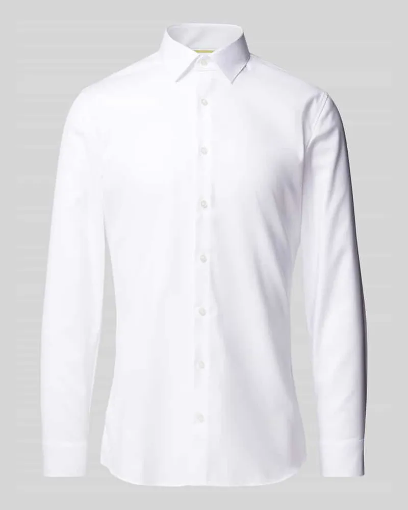 Olymp Super Slim Fit Business-Hemd mit Kentkragen 