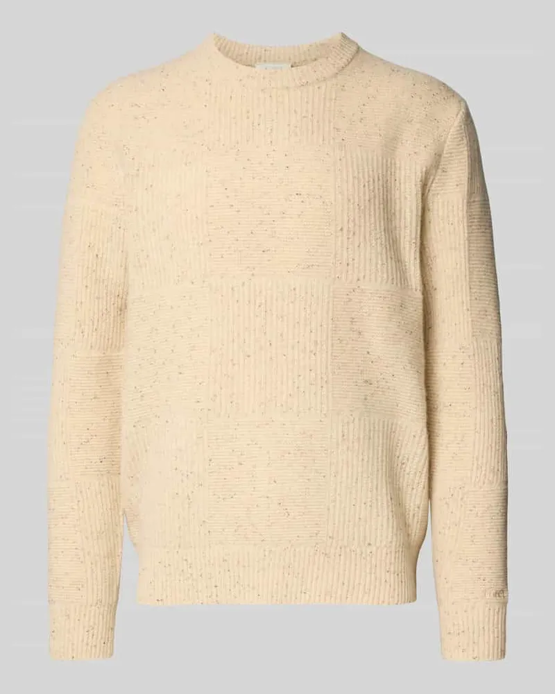 forét Strickpullover aus Lanawolle-Mix mit Rundhalsausschnitt 