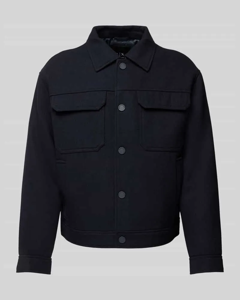 Armani Exchange Jacke mit Umlegekragen 
