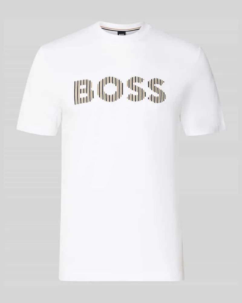 HUGO BOSS Regular Fit T-Shirt aus reiner Baumwolle Modell 'C-THOMPSON 41 Weiss