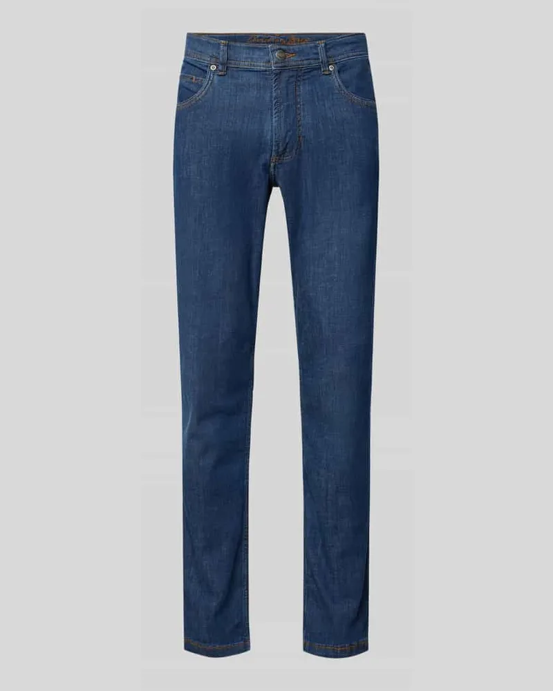 Christian Berg Straight Fit Jeans mit 5-Pocket-Design Ocean
