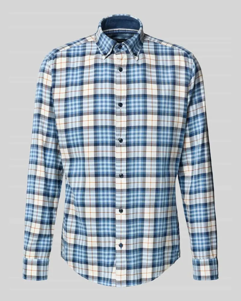 Olymp Regular Fit Freizeithemd mit Button-Down-Kragen 