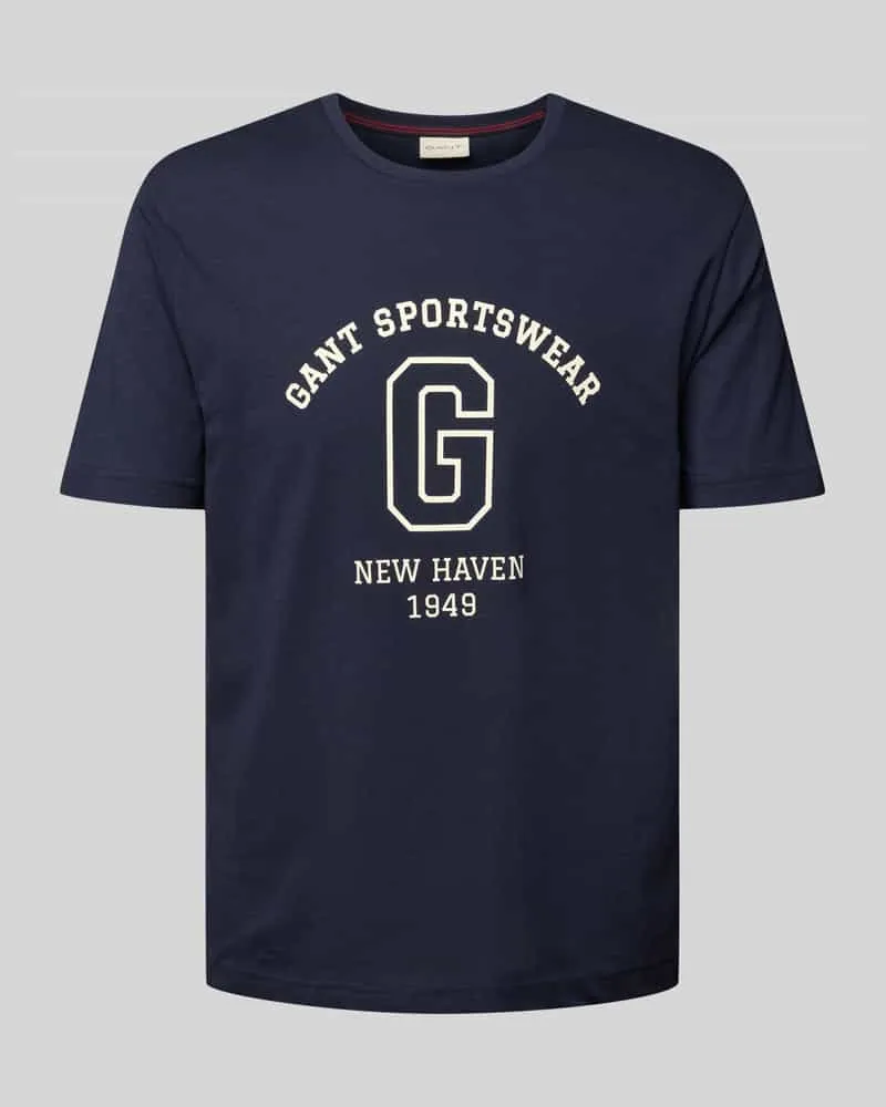 Gant T-Shirt mit Label-Print 