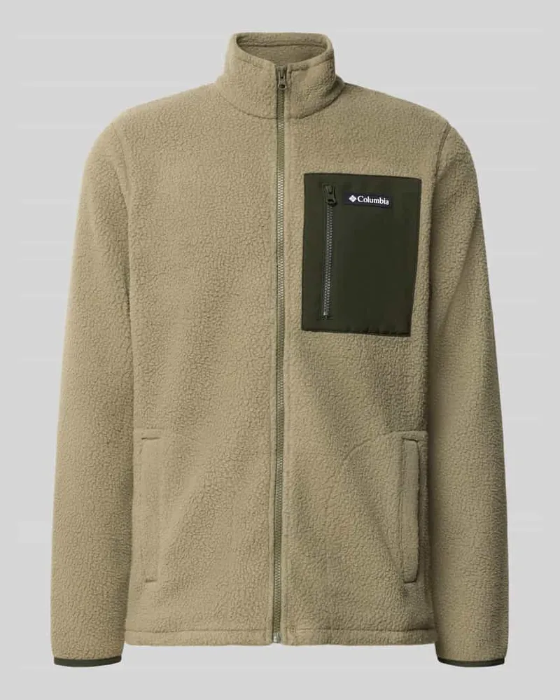 Columbia Sportswear Company Fleecejacke mit Stehkragen Modell 'Jasper Oliv