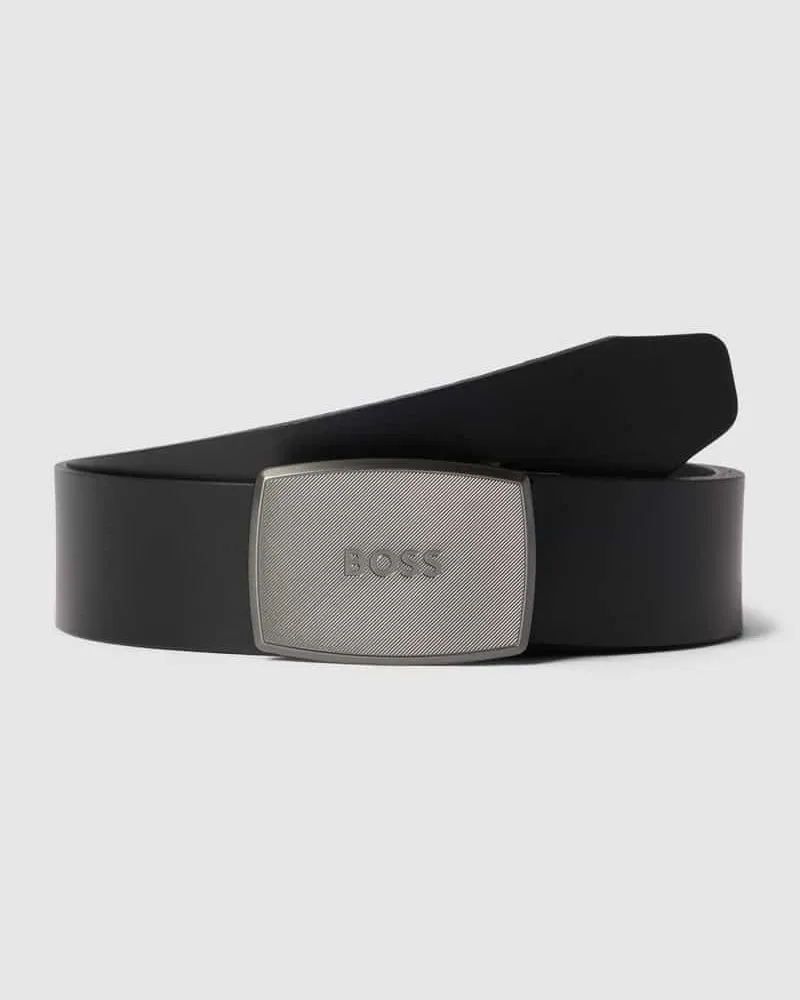 HUGO BOSS Ledergürtel mit Pinschließe Modell 'Jensy 