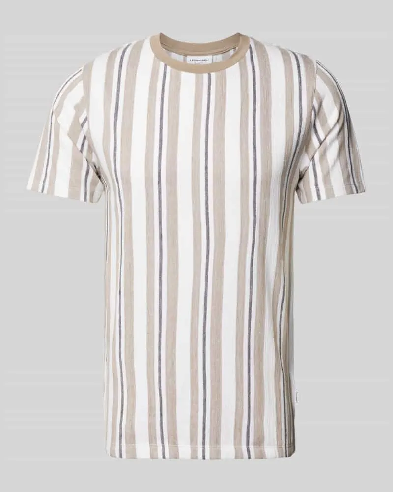 Lindbergh Relaxed Fit T-Shirt mit Streifenmuster Modell 'Towel striped 