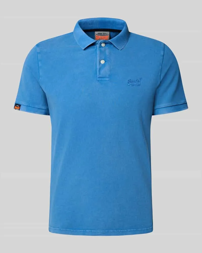Superdry. Regular Fit Poloshirt mit Label-Stitching 