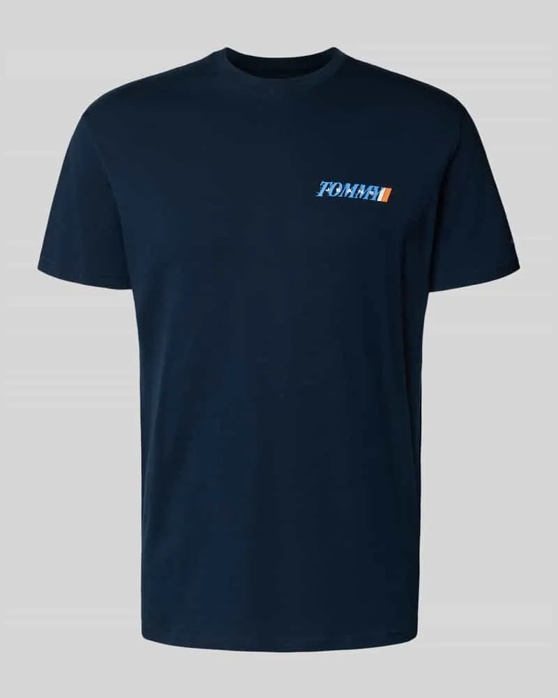 Tommy Hilfiger Regular Fit T-Shirt aus reiner Baumwolle Marine