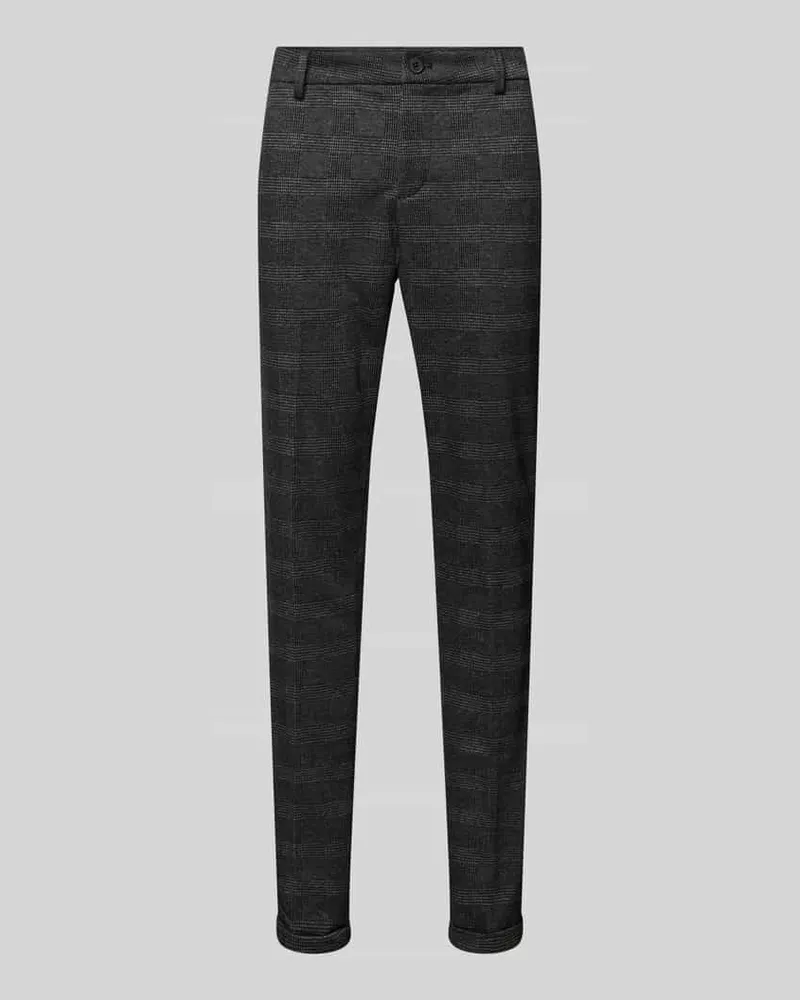 Tom Tailor Slim Fit Chino mit Viskose-Anteil Dunkelgrau