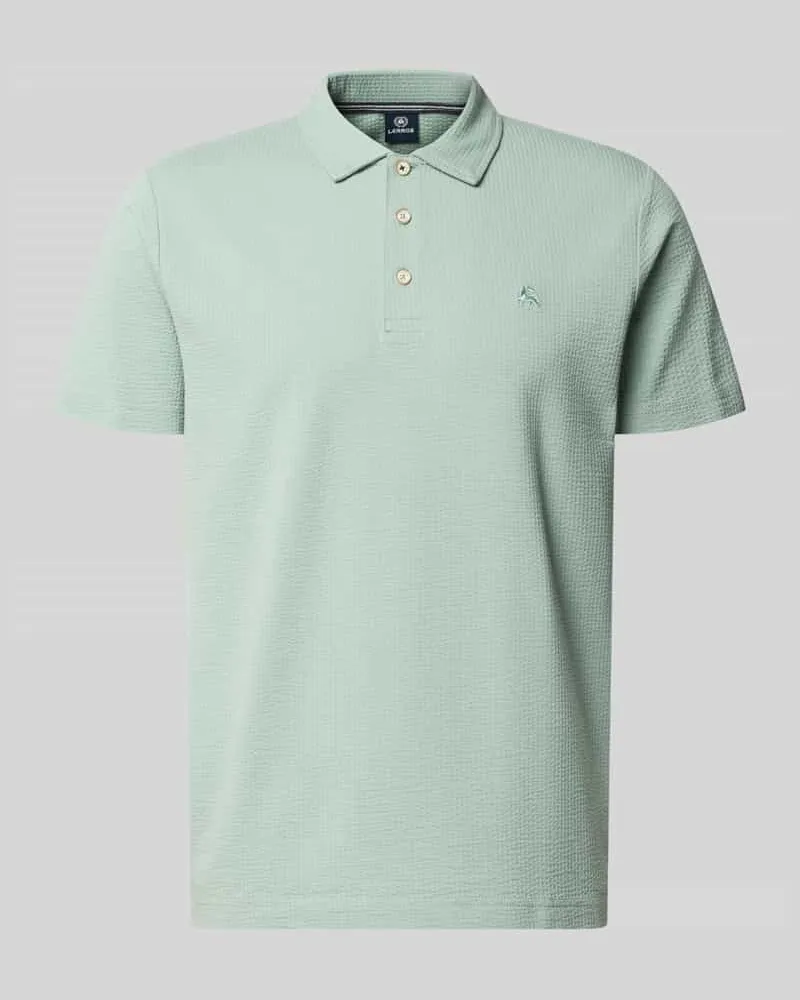 Lerros Regular Fit Poloshirt mit Logo-Stitching Lind