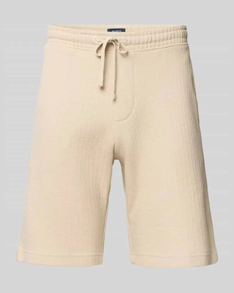 McNeal Regular Fit Shorts mit Strukturmuster Beige
