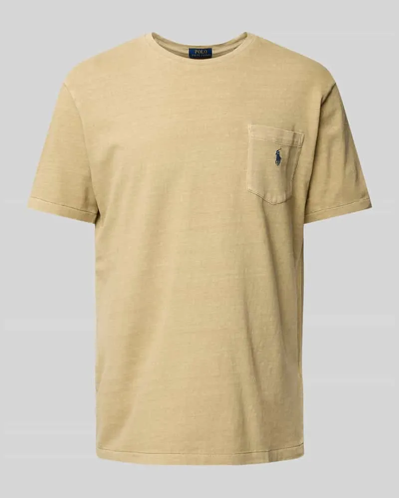Ralph Lauren Regular Fit T-Shirt aus Baumwoll-Leinen-Mix 