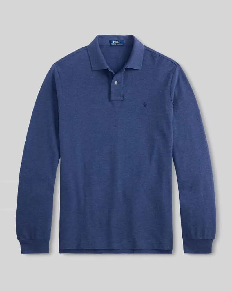 Ralph Lauren Regular Fit Poloshirt aus reiner Baumwolle Jeansblau