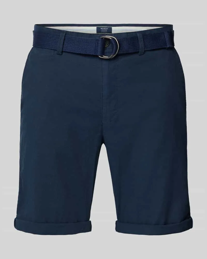 McNeal Slim Fit Chino-Shorts mit Gesäßtaschen Marine