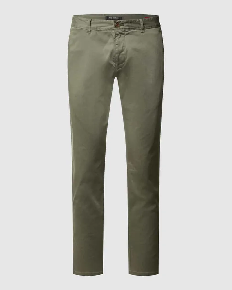 Roy Robson Slim Fit Chino mit Stretch-Anteil Khaki