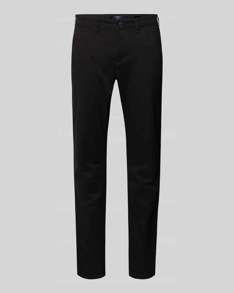 McNeal Straight Fit Chino mit Gesäßtaschen Black