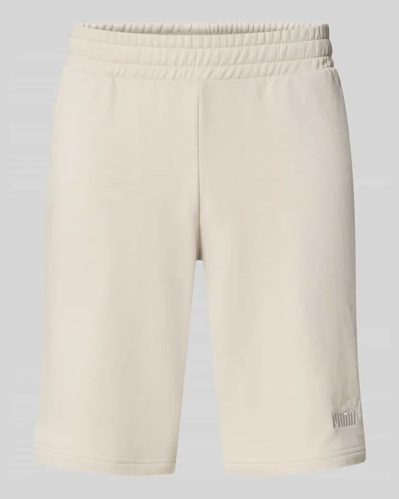 Puma Shorts mit Logo und elastischem Bund Sand