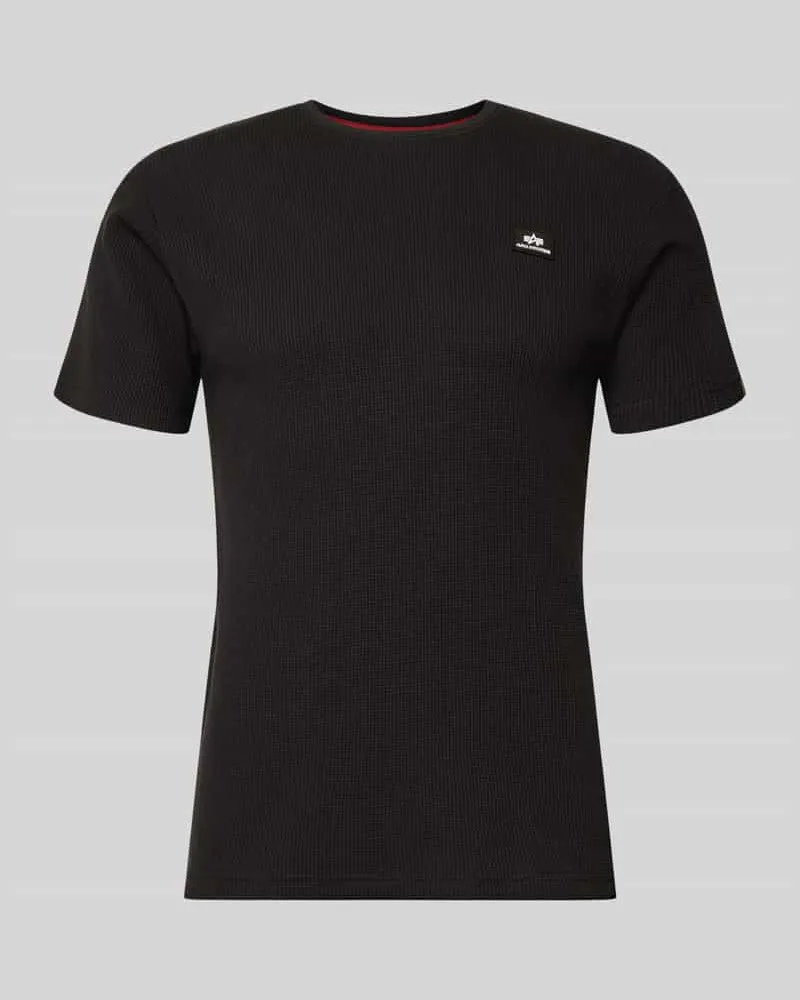 Alpha Industries T-Shirt mit Label-Patch Black