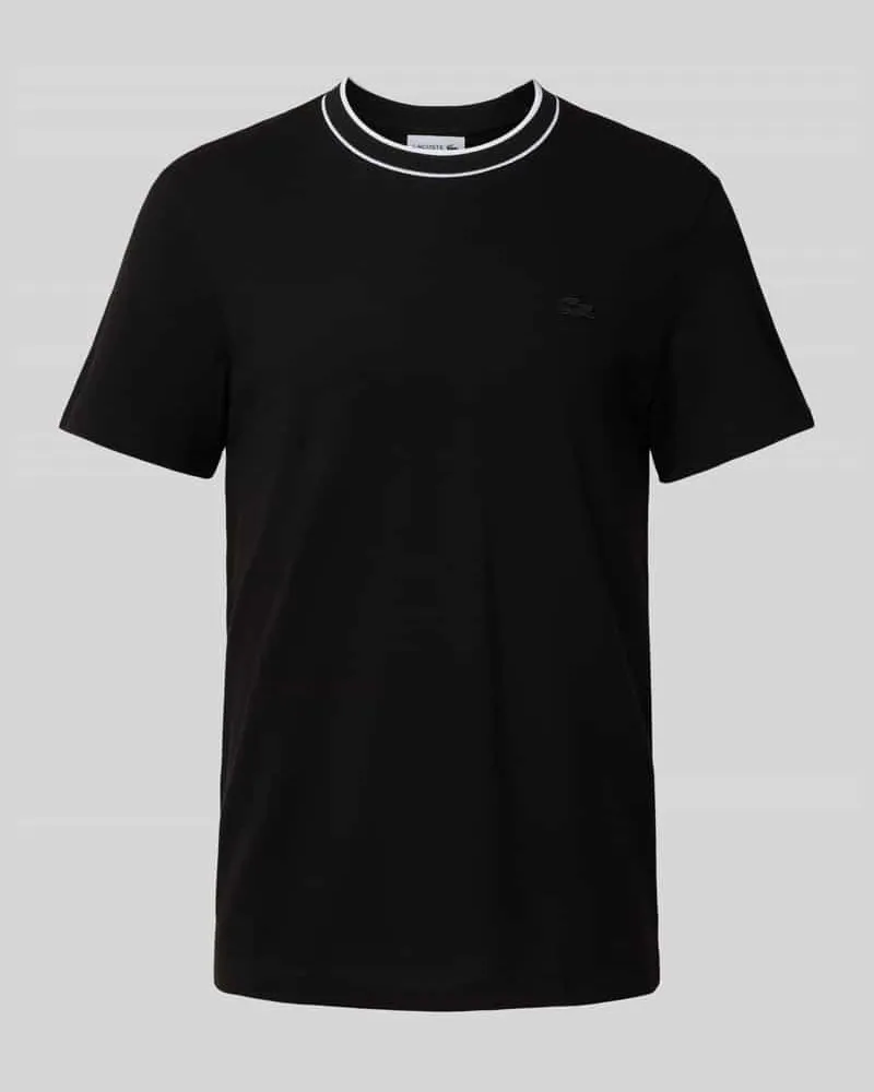 Lacoste T-Shirt mit Label-Stitching Black