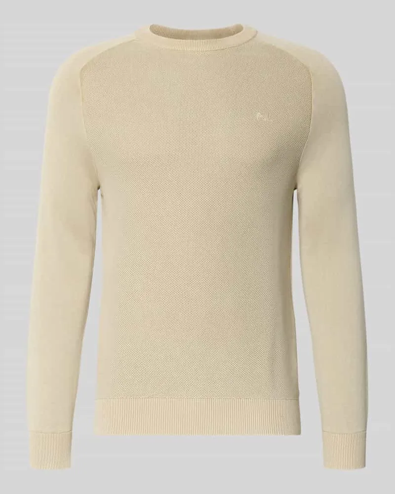 Pepe Jeans Regular Fit Pullover aus reiner Baumwolle Modell 'FLEET Beige