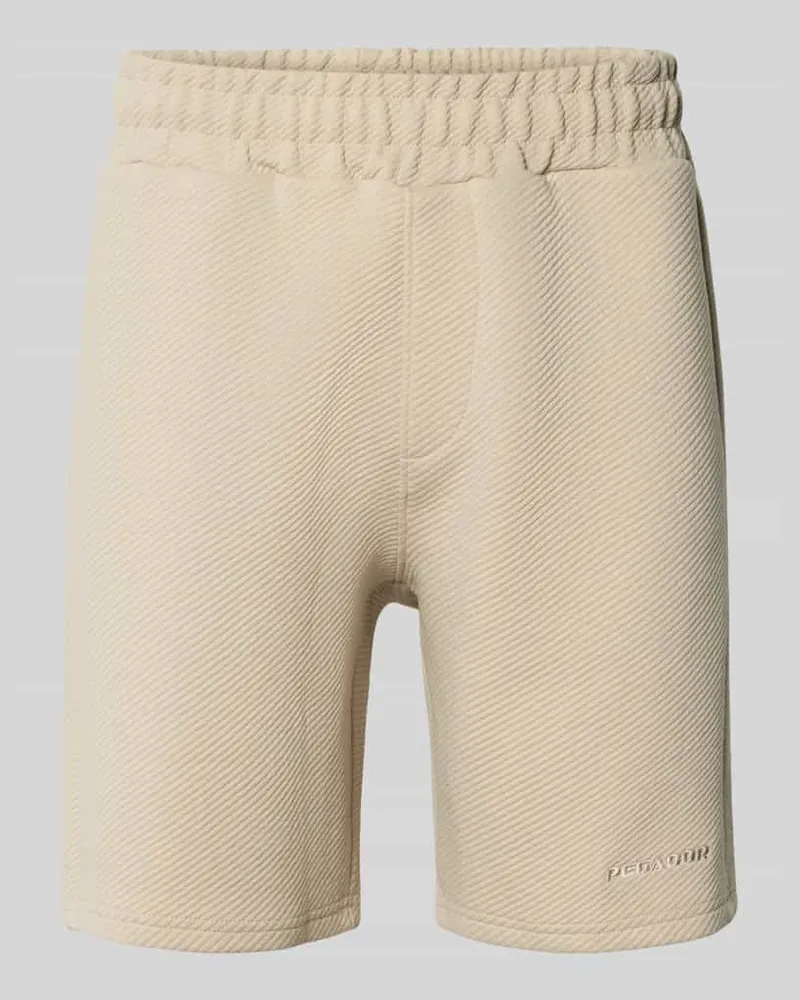 PEGADOR Sweatshorts mit Strukturmuster 