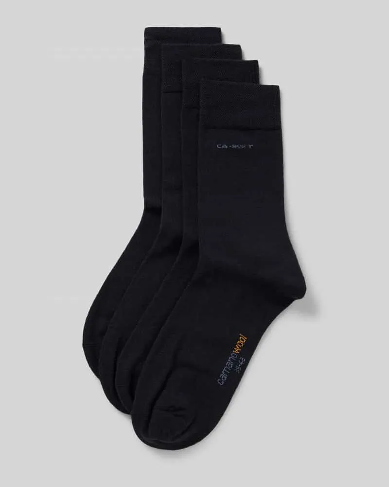 Camano Socken mit Label-Stitching im 3er-Pack 