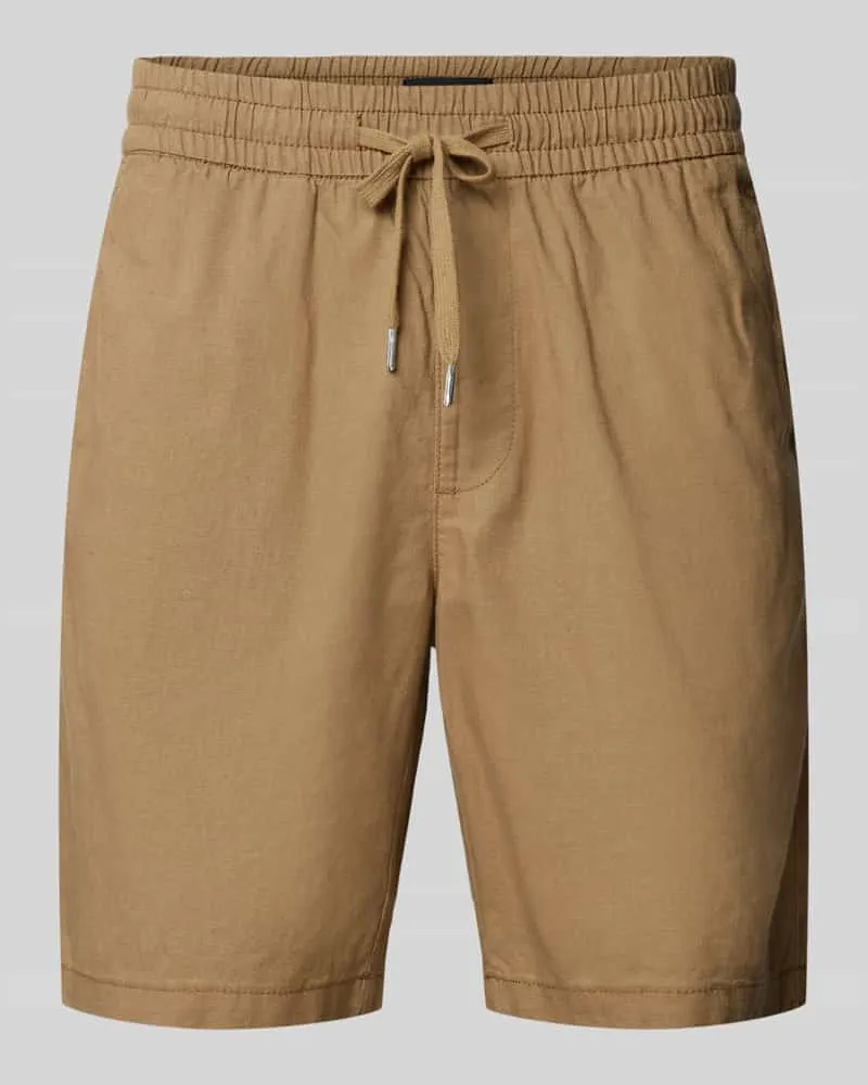 Matinique Shorts mit elastischem Bund Modell 'barton Mittelbraun