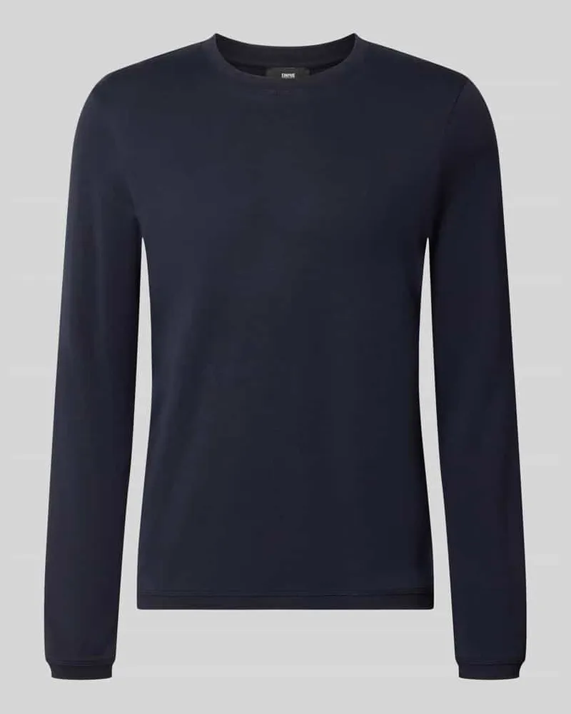 cinque Longsleeve mit Rundhalsausschnitt Modell 'Baldi Marine
