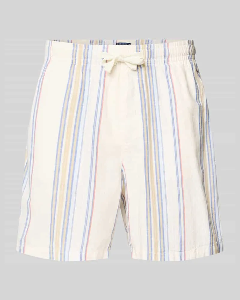 Tommy Hilfiger Loose Fit Strand-Shorts aus reiner Baumwolle Offwhite
