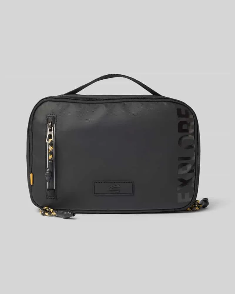 Camel Active Kulturtasche mit Label-Patch Modell 'EXPLORE Black