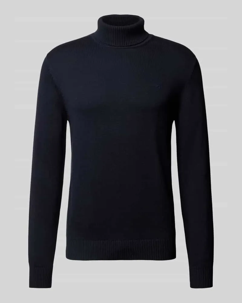 Christian Berg Slim Fit Pullover mit Woll-Anteil in Strick-Optik 
