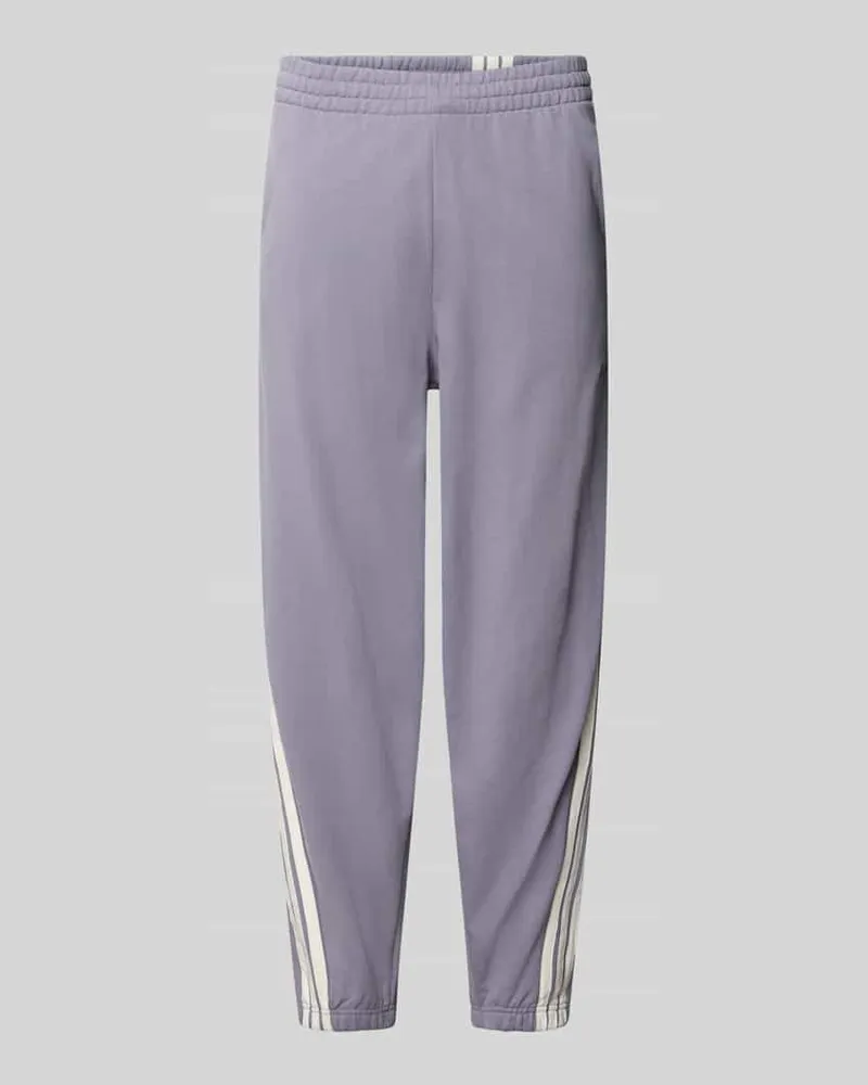 adidas Regular Fit Sweathose aus reiner Baumwolle Lila