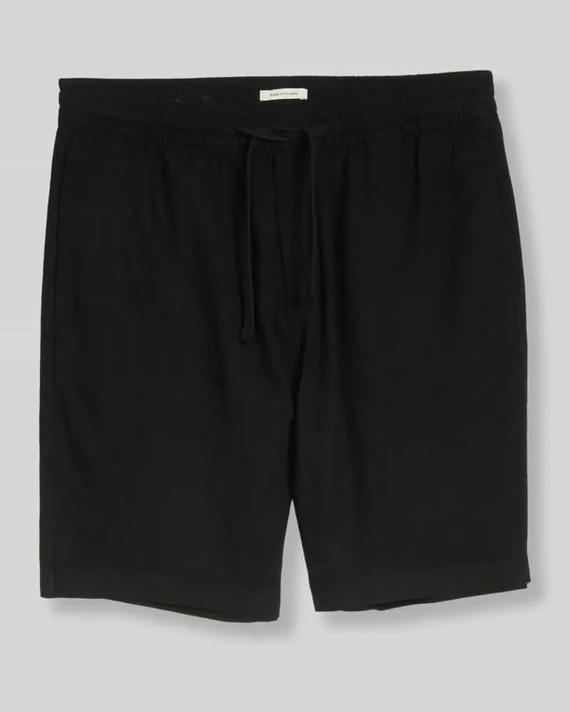 Tom Tailor Regular Fit Bermudas aus Viskose-Leinen-Mix Black