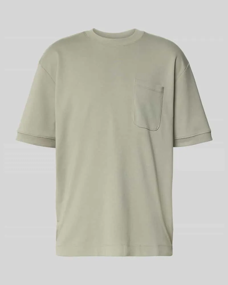 Lindbergh Oversized Sweatshirt mit Brusttasche Khaki