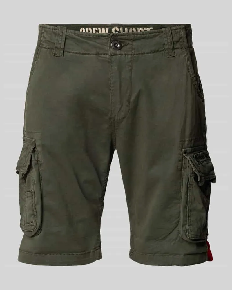 Alpha Industries Regular Fit Cargoshorts mit Label-Stitching Modell 'CREW SHORT 