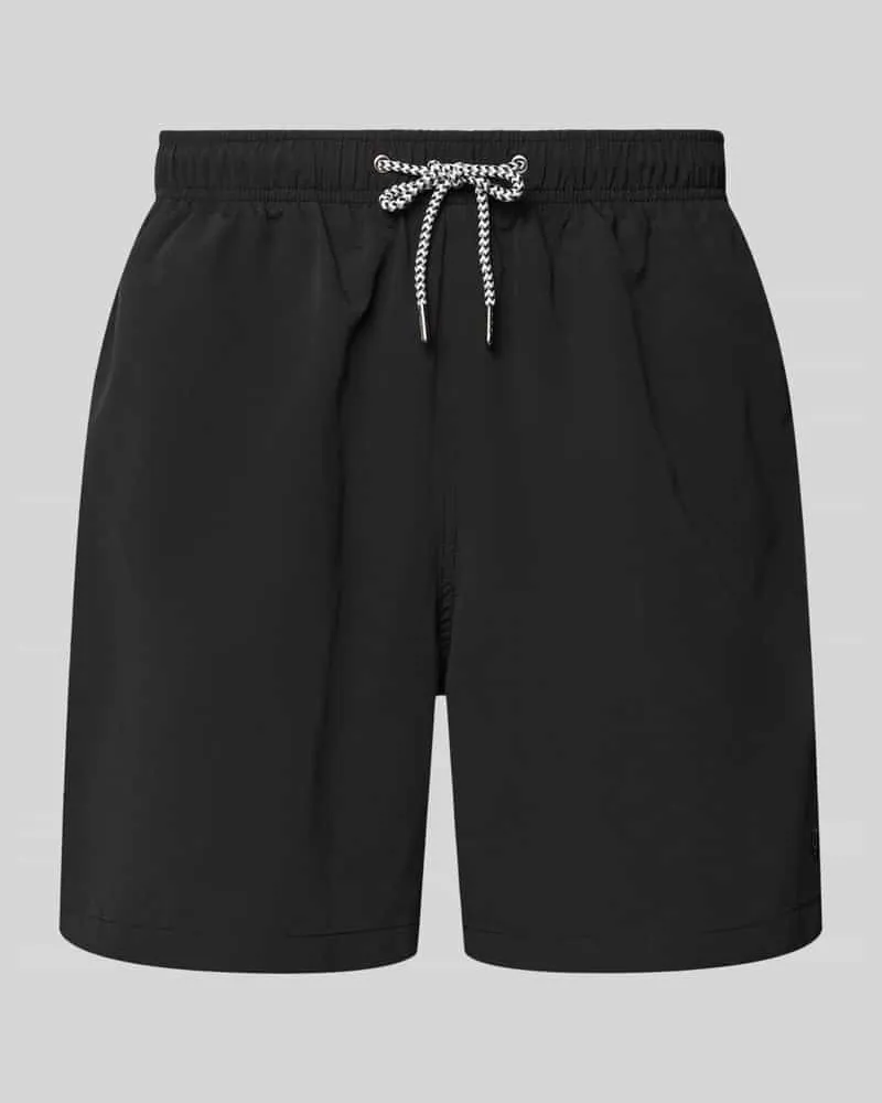 McNeal Badehose mit Gesäßtasche und Logo-Stitching Black