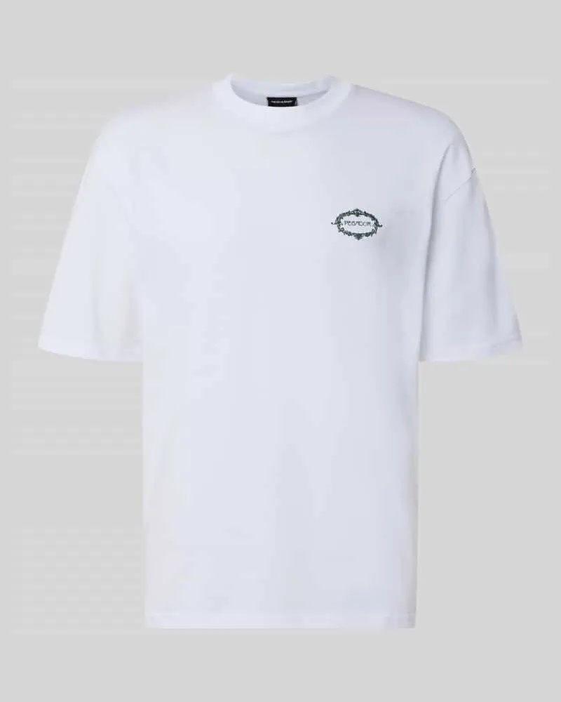 PEGADOR Oversized T-Shirt mit rückseitigem Motiv-Print Modell 'Reine Weiss