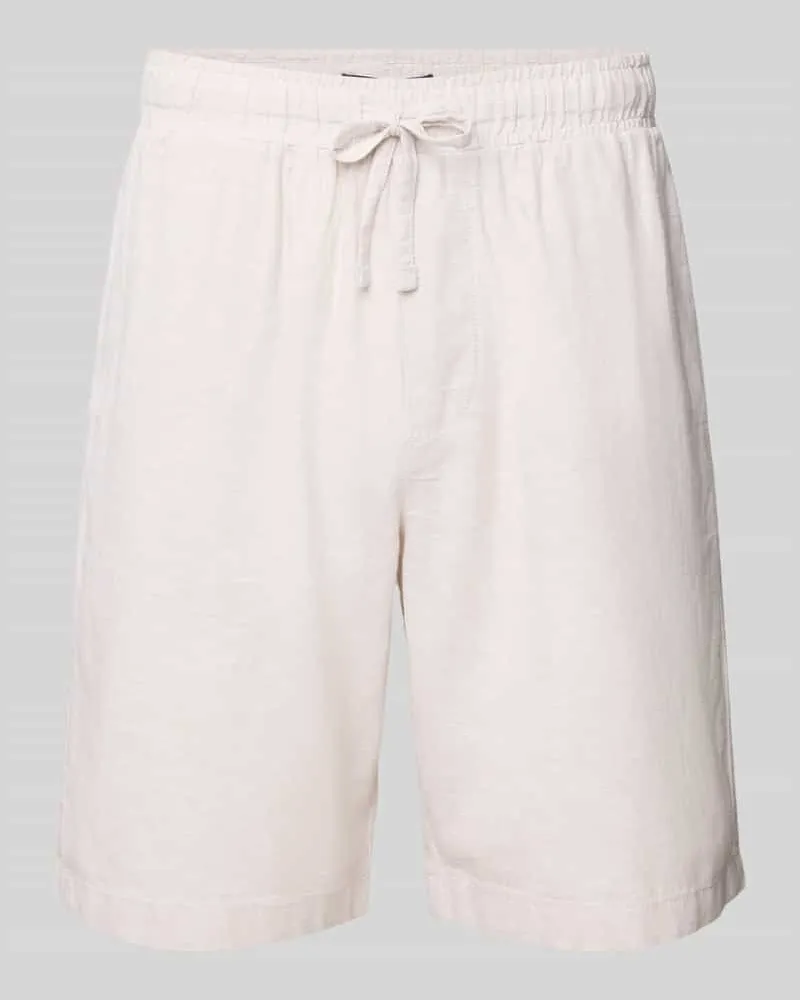 McNeal Shorts aus Leinen-Baumwoll-Mix mit Gesäßtasche 