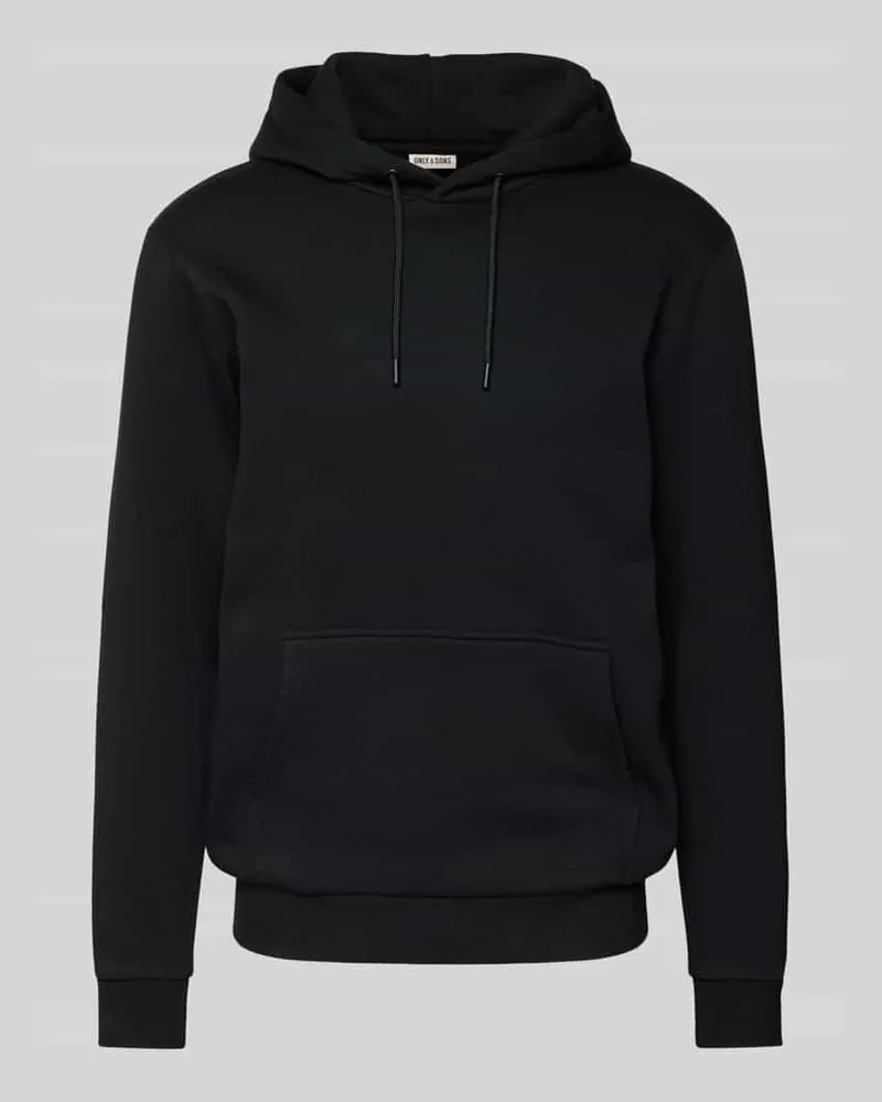 Only & Sons Regular Fit Hoodie aus Baumwoll-Mix Modell 'CERES Black