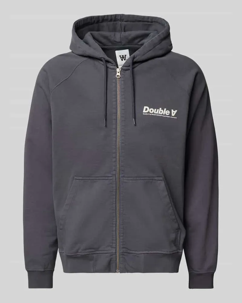 Wood Wood Sweatjacke mit Kapuze und Reißverschluss Modell 'Sven Anthrazit