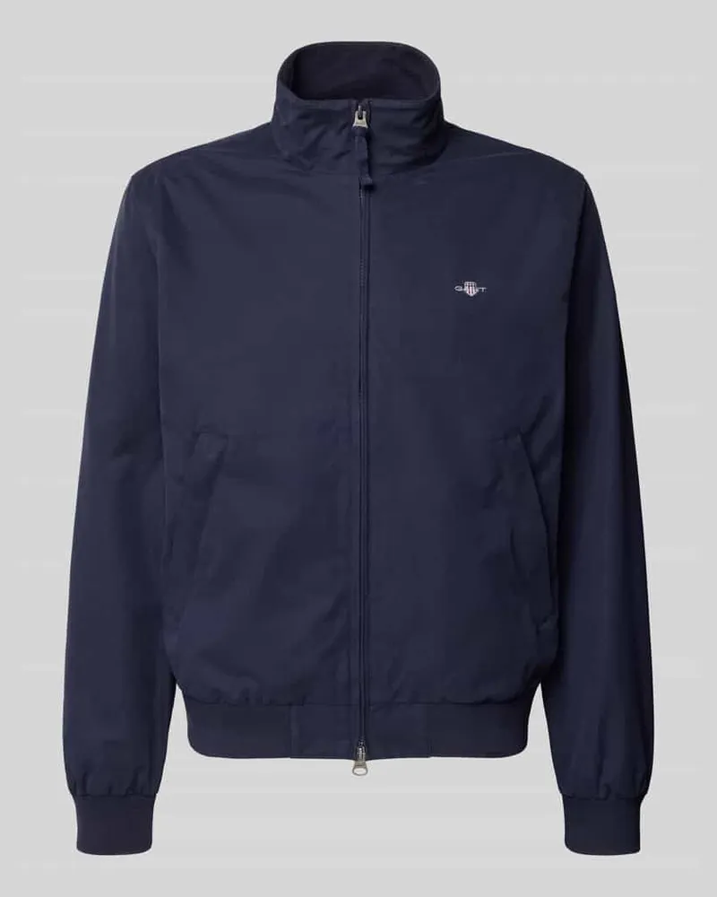 Gant Jacke mit Stehkragen und Zweiwege-Reißverschluss Marine