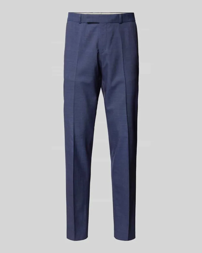 Carl Gross Regular Fit Anzughose mit Bügelfalten Modell 'Sendrik Blau