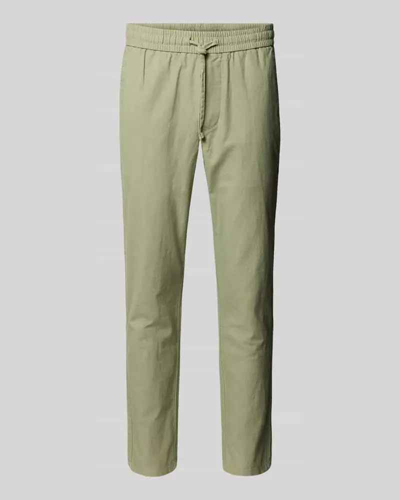Only & Sons Cropped Stoffhose aus Leinen-Mix Modell 'LINUS 